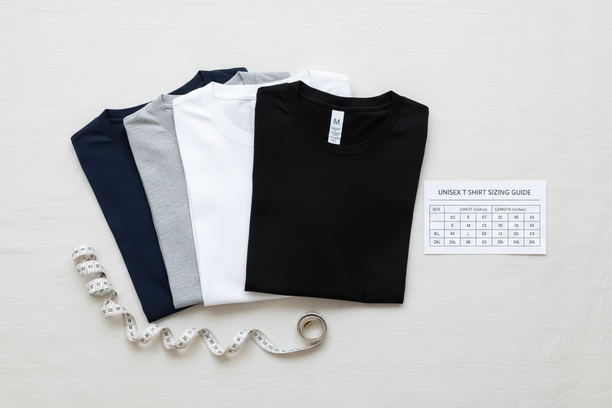 A Practical Guide to Choosing the Right Unisex T-Shirt Size