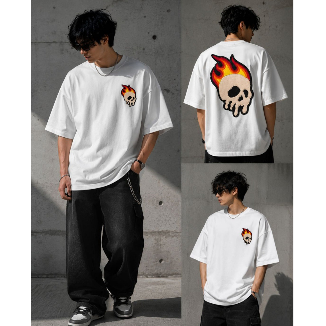 The Hellfire Crest Oversized Classic T-Shirt